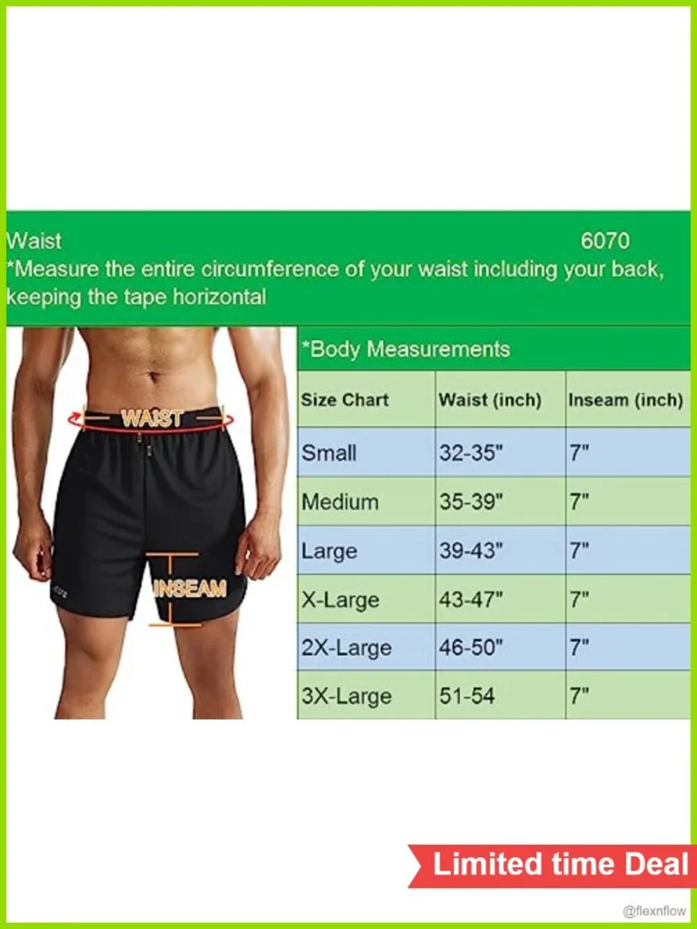 Men's 2 in 1 Running Shorts with Liner, Quick Dry Workout Shorts with Pockets